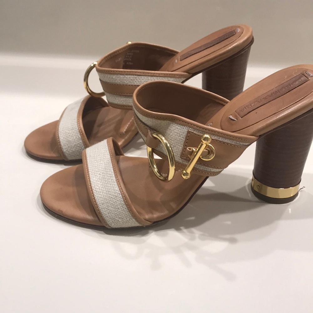 BCBG sandals with gold details